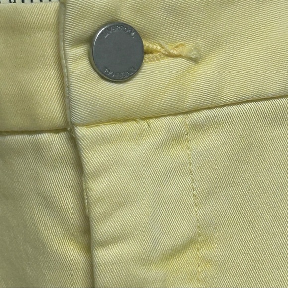 NWT Liverpool Jeans Company Women’s Shorts 2 Pastel Yellow Rolled Cuff Stretch - Picture 3 of 7